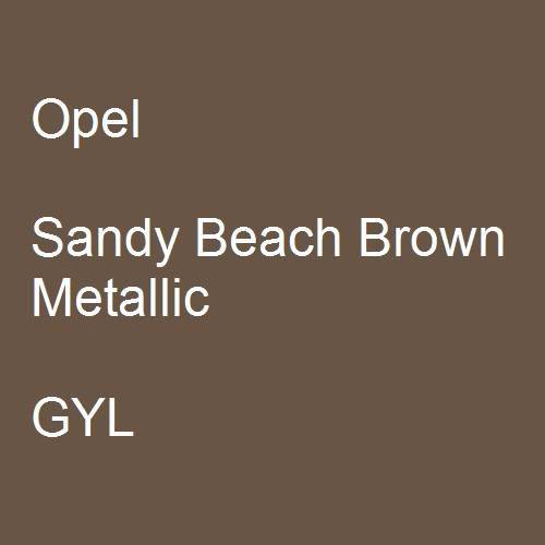 Opel, Sandy Beach Brown Metallic, GYL.